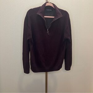 Northern Isles Pullover Sweater 100% Cotton- Plum Size Large